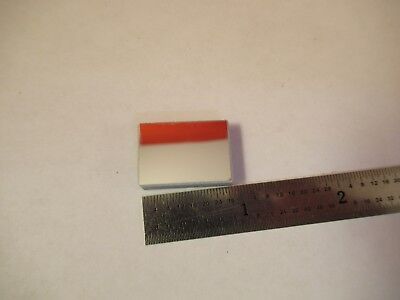 OPTISCHES GLAS RECHTECKIG EDMUND 16x23mm SPIEGEL SILBEROPTIK WIE BESEHEN &amp;FT-1-35