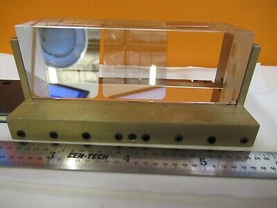 LEICA LEITZ GERMANY SLIDE GLASS PRISM MICROSCOPE PART AS PIC &H8-B-02