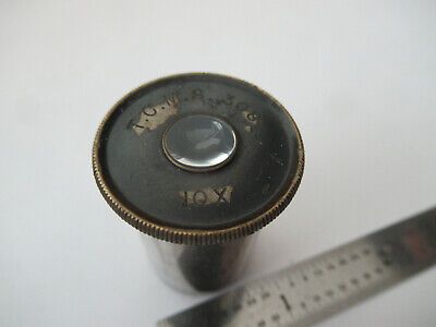 VINTAGE TCMS 308 EYEPIECE 10X LENS MICROSCOPE PART AS PICTURED #F5-A-138