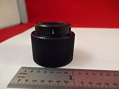 MICROSCOPE PART OBJECTIVE 1X + FIBER GLASS GUIDE OPTICS AS IS #AM-20