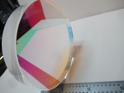 OPTICAL FLAT COATED 3" DIAMETER FUSED SILICA ZYGO OPTICS AS PICTURED &16-A-14