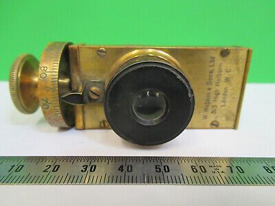 ANTIQUE WATSON & SONS UK FILAR EYEPIECE MICROSCOPE PART AS PICTURED &Q9-A-92