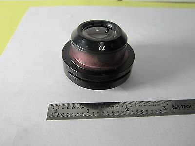 MICROSCOPE PART ZEISS CONDENSER  OPTICS AS IS [missing lever for IRIS BIN#C9-01