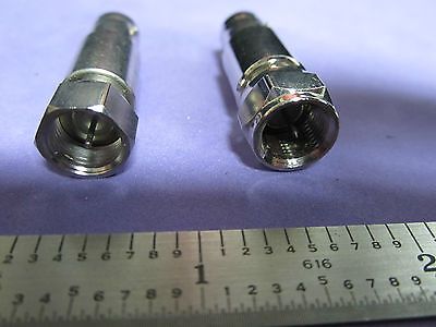 LOT 2 EA BNC CONNECTORS TO CABLE TV. RF MICROWAVE FREQUENCY BIN#11