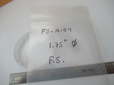 OPTICAL FLAT FUSED SILICA 1.75" DIAMETER LASER OPTICS AS PICTURED &F5-A-04