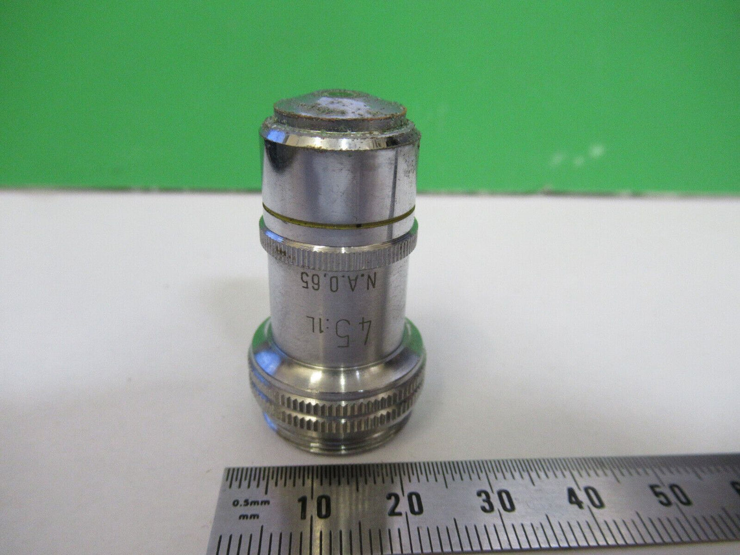 WOLFE WETZLAR GERMANY OBJECTIVE 45X OPTICS MICROSCOPE PART AS PICTURED #R1-A-96