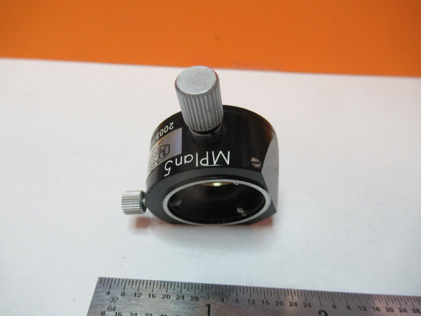 OLYMPUS JAPAN PLAN DIC PRISM MPLAN 5 OPTICS MICROSCOPE PART AS PICTURED 5K-A-21