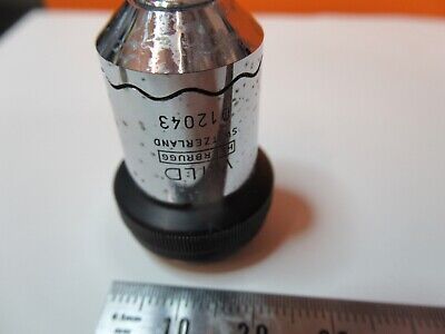 WILD HEERBRUGG SWISS PH 10X OBJECTIVE OPTICS MICROSCOPE PART AS PICTURED 14-B-81