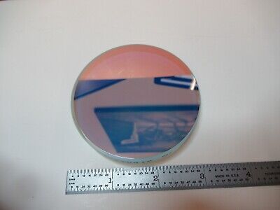 OPTICAL FLAT COATED 3" DIAMETER FUSED SILICA LASER OPTICS AS PICTURED &16-A-03