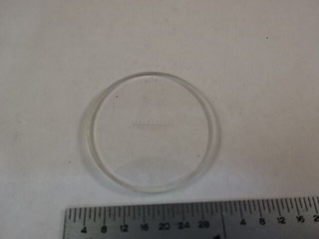 MICROSCOPE PART MICROMETER MEASURING RETICLE OPTICS AS IS #X1-A-06