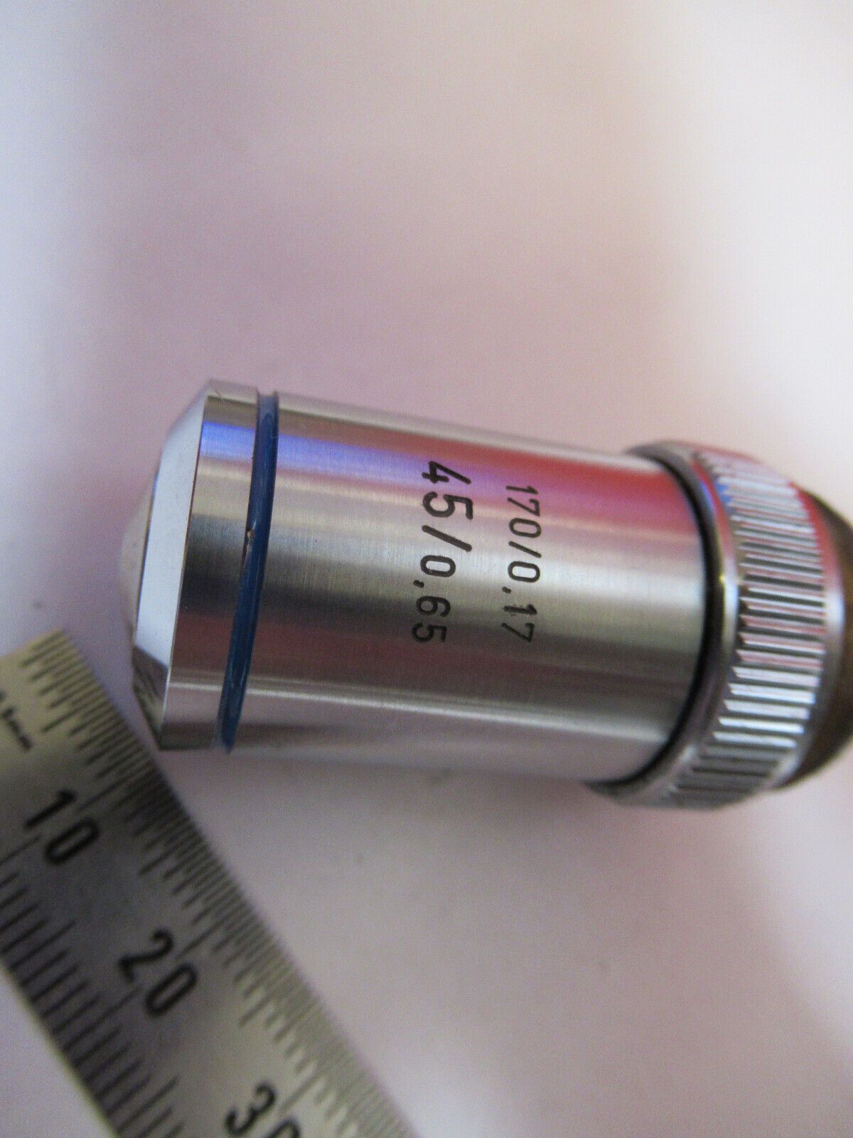 ELGEET GERMANY OBJECTIVE 45X OPTICS  MICROSCOPE PART AS PICTURED S9-A-15