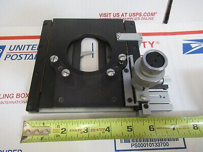 VICKERS UK ENGLAND STAGE XY TABLE MICROSCOPE PART AS PICTURED P3-A-02