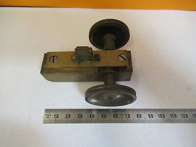 ANTIQUE BAUSCH LOMB BRASS STAGE OLD MICROSCOPE PART AS PICTURED P2-A-34