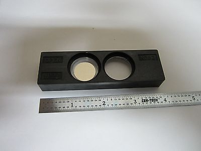 OPTICAL MICROSCOPE PART NIKON FILTER SLIDE OPTICS AS IS BIN#G4-43