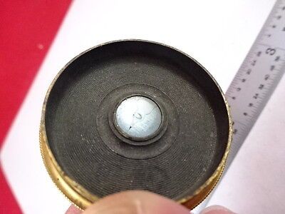 FOR PARTS MICROSCOPE BRASS ANTIQUE PIECE OPTICS AS IS B#C6-C-16