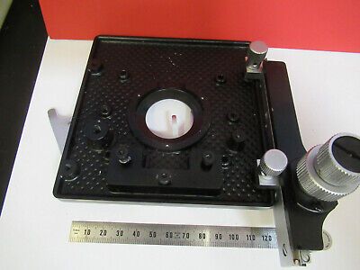 LEITZ WETZLAR STAGE XY TABLE MICROMETER MICROSCOPE PART AS PICTURED &B2-A-06