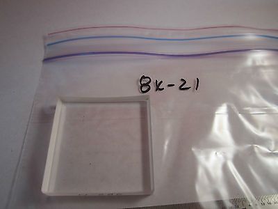 OPTICAL HUGE CONCAVE SQUARE LENS MIL SPEC LASER OPTICS BIN#8X-21