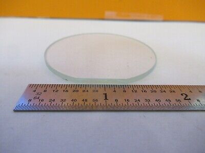 OPTICAL PLANO GLASS ROUND CHAMFERED PLATE OPTICS AS PICTURED &3K-A-16