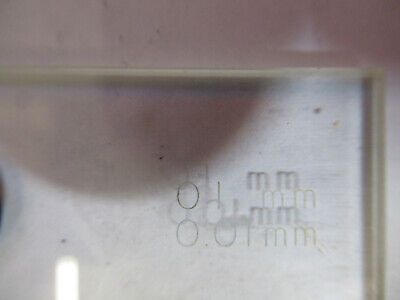 BAUSCH LOMB OPTICAL MICROSCALE CALIBRATION STANDARD OPTICS AS PICTURED &4B-FT-10