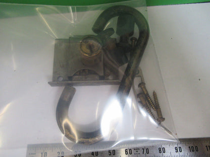 ANTIQUE SPENCER AO LOCK WITHOUT KEY PARTS MICROSCOPE PART AS PICTURED &Z9-A-214