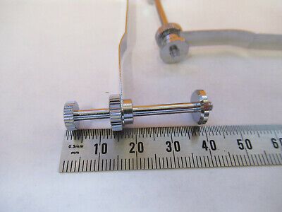 PAIR of CLIPS STAGE MICROSCOPE PART AS PICTURED &H1-B-31