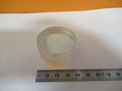 OPTICAL THICK TRIPLET LENS Bi CONVEX [STAINED] OPTICS AS PICTURED R5-A-67