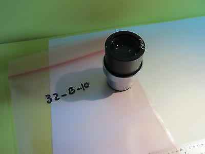 MICROSCOPE EYEPIECE PH10X + RETICLE MICROMETER OPTICS AS IS BIN#32-B-10