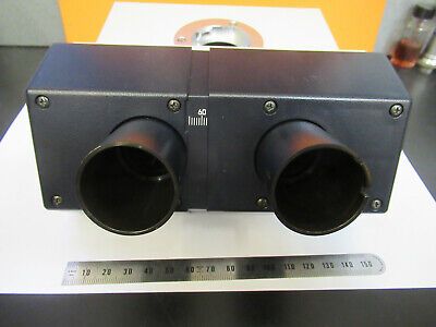 LEICA DMRE GERMANY BINOCULAR HEAD 551501 MICROSCOPE PART AS PICTURED P5-B-22