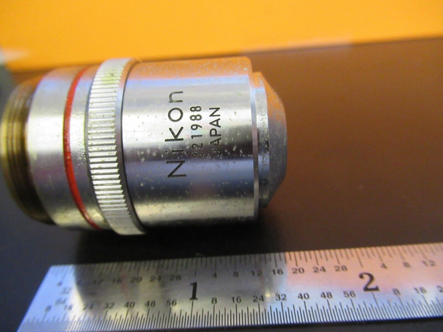 NIKON JAPAN BD OBJECTIVE 5X /210 OPTICS MICROSCOPE PART AS PICTURED &5M-A-50