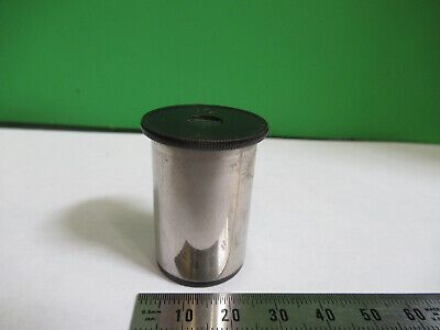 ANTIQUE ERNST LEITZ 10X EYEPIECE OCULAR LENS MICROSCOPE PART AS PICTURED R9-A-10