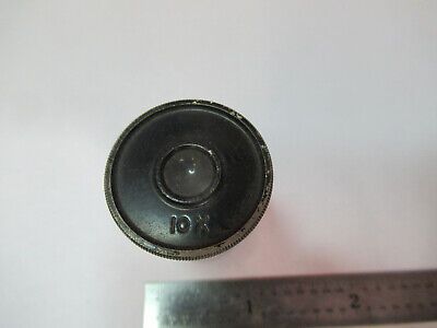 ANTIQUE ERNST LEITZ  "10x" EYEPIECE MICROSCOPE PART OPTICS AS PICTURED #B1-A-48