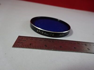 OPTICAL FILTER SPIRALITE COATED 80A BLUE OPTICS AS IS &AV-A-03