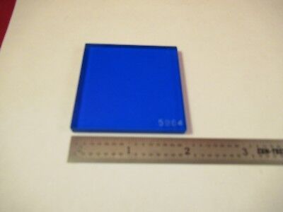 OPTICAL FILTER THICK BLUE GLASS OPTICS AS PICTURED 84-B-54