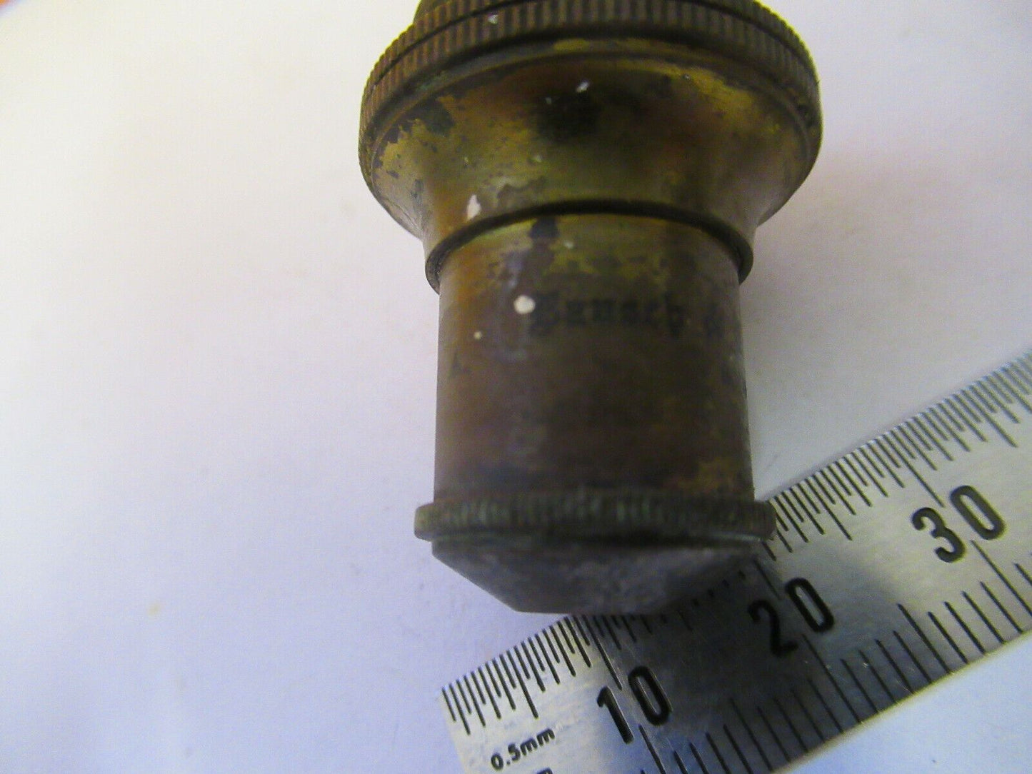 ANTIQUE BRASS BAUSCH LOMB OBJECTIVE  2/3  MICROSCOPE PART AS PICTURED &F9-A-23