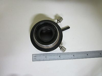 MICROSCOPE PART NIKON JAPAN CONDENSER + IRIS OPTICS AS IS BIN#T8-13