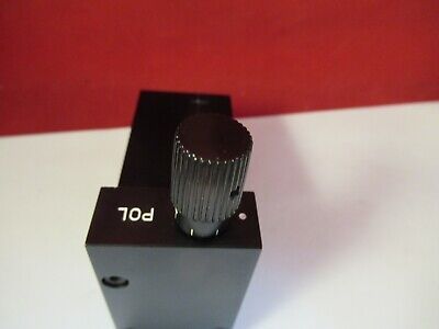 LEITZ WETZLAR GERMANY POL POLARIZER LENS 563478 MICROSCOPE PART AS PIC &13-A-16