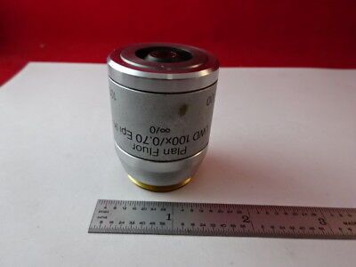 MICROSCOPE PART OBJECTIVE 100X/0.70 REICHERT FLUOR POLYVAR OPTICS AS IS 11-DT-R2