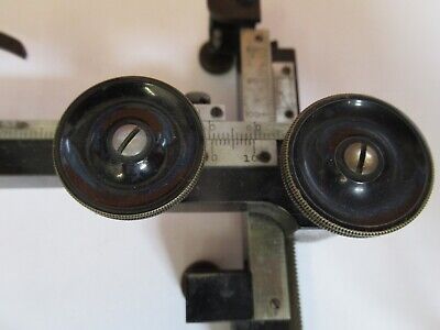 ANTIQUE BAUSCH LOMB CLIPS STAGE SPECIMEN MICROSCOPE PART AS PICTURED &A3-B-74