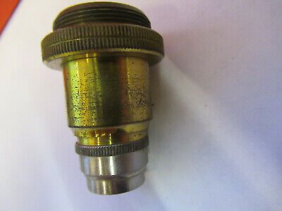 ANTIQUE SEIBERT WETZLAR OBJECTIVE  "2" MICROSCOPE PART AS PICTURED &8z-a-106