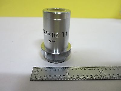 MICROSCOPE OBJECTIVE LL 20X LEITZ GERMANY INFINITY OPTICS AS IS BIN#U1-16