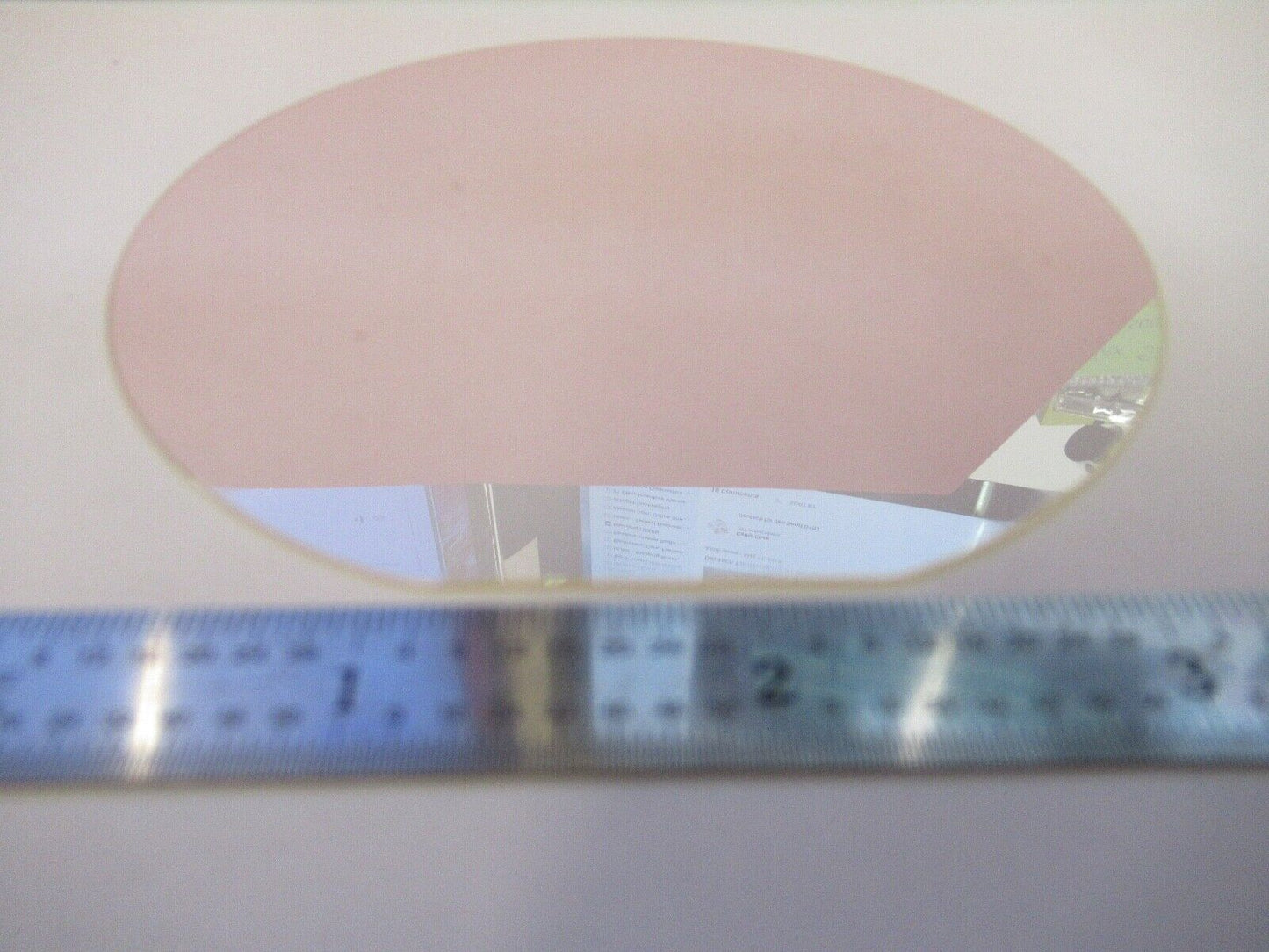 LITHIUM NIOBATE X-CUT 100mm WAFER PIEZO FREQUENCY NLO OPTIC AS PICTURED 3-FT-X54