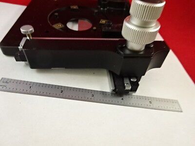 MICROSCOPE PART LEITZ GERMANY STAGE SPECIMEN TABLE MICROMETER AS IS BIN#L2-B-04