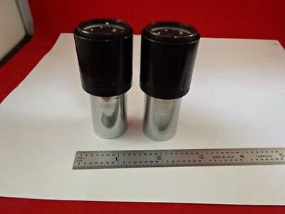 MICROSCOPE PART LOT PAIR EYEPIECE OCULAR JAPAN OPTICS AS IS #M4-B-11