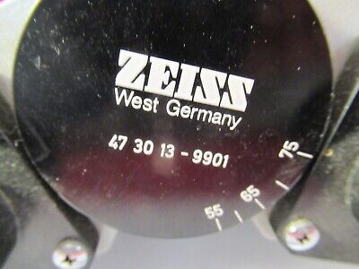 ZEISS GERMANY 473013 BINOCULAR HEAD OPTICS MICROSCOPE PART AS PICTURED &96-A-07