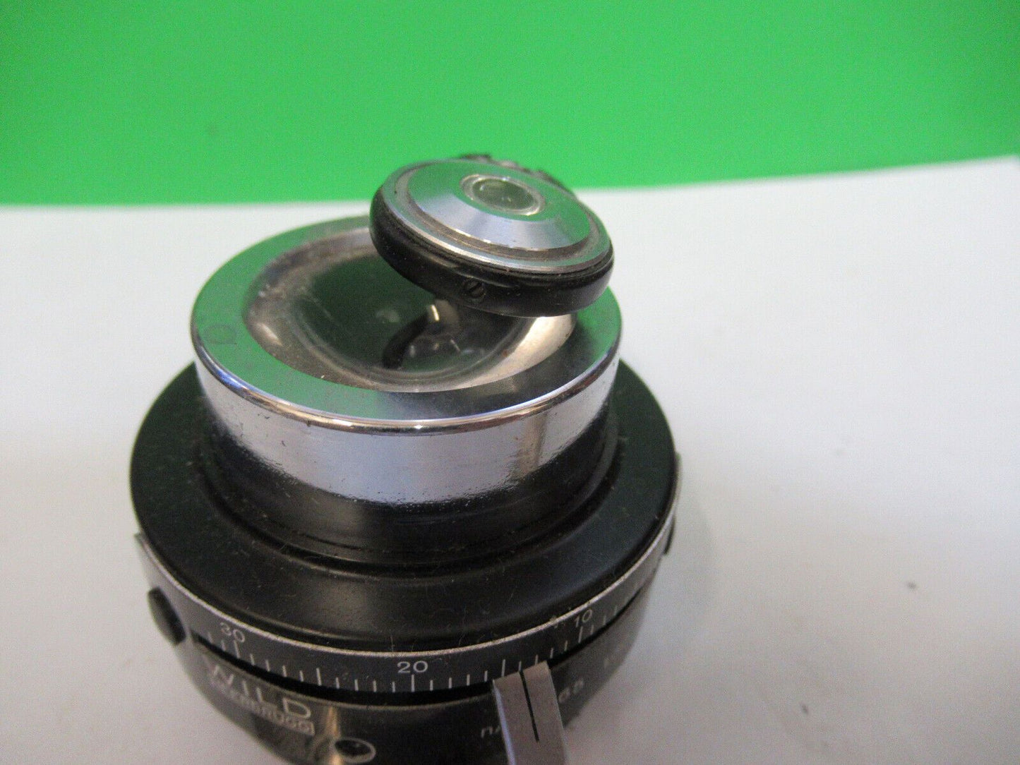 WILD SWISS M20 CONDENSER + IRIS ASSEMBLY MICROSCOPE PART AS PICTURED R8-A-63