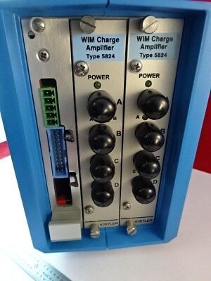 KISTLER SWISS WIM CHARGE AMPLIFIER 5824 for ACCELEROMETER PRESSURE ETC AS IS &87