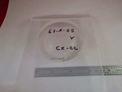 LARGE LENS CONVEX CONCAVE VERY NICE OPTICAL LASER OPTICS AS PICTURED &67-A-05