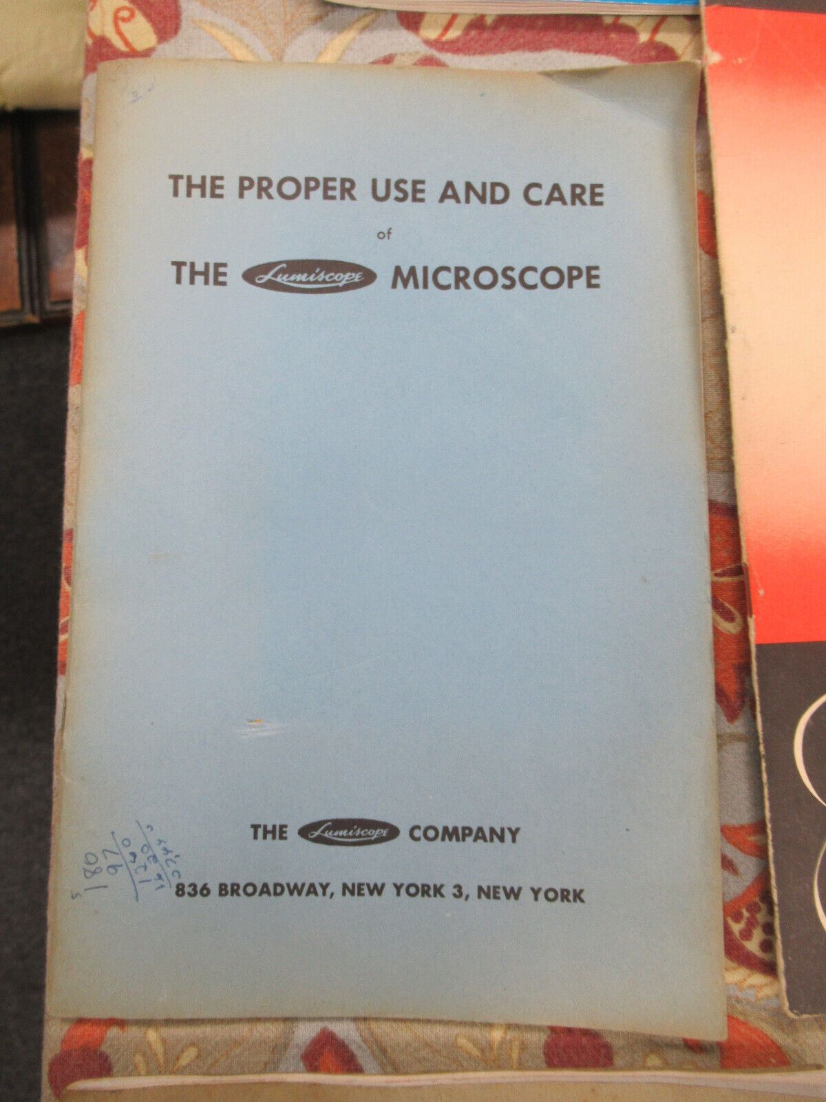 ANTIQUE LOT B&L AO NIKON MANUAL CATALOG MICROSCOPE PART AS PICTURED &88-a-30