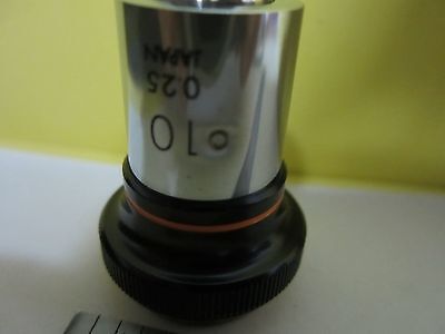 MICROSCOPE PART OBJECTIVE OLYMPUS 10X OPTICS AS IS BIN#34-T-17