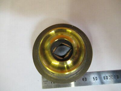 ANTIQUE SEIBERT BRASS POLARIZER GERMANY MICROSCOPE PART AS PICTURED P9-A-51